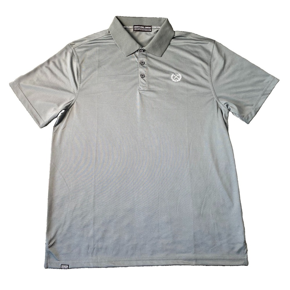 Dixxon Flannel Company Polo Shirt Mens 2XL Grey O-SPORT Performance Golf Logo